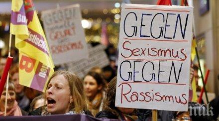 стотици жени протестираха кьолн насилието