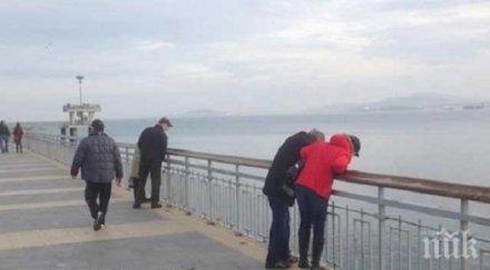 уникални кадри морето бургас ясно вижда дъното километър дълбочина снимка