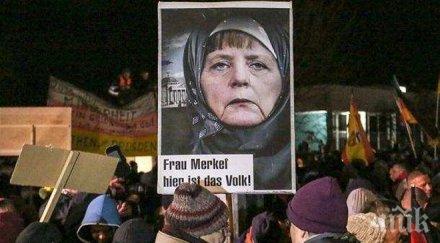 извънредно германия гори гражданите искат бежанците вън страната палят коли вдигат война меркел снимки видео