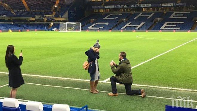 Фен на Челси се сгоди на „Стамфорд Бридж“ преди мача с Уест Бромич