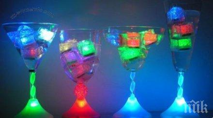 светещи ледчета предупреждават пиете твърде