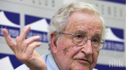 ноам чомски обвини реджеп тайип ердоган двойни стандарти спрямо тероризма