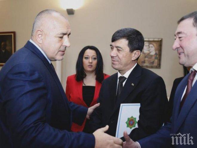 Вижте как протече срещата на Борисов със заместник-председателя на Кабинета на министрите на Туркменистан (снимки)