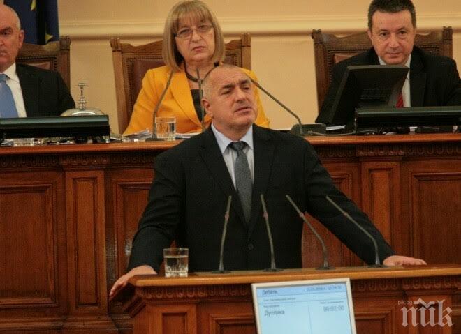 Бойко Борисов: Трябва да има вот на недоверие