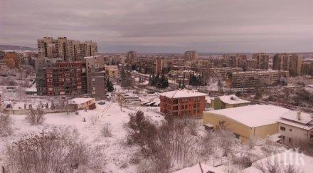 снегът старозагорско създаде сериозни проблеми