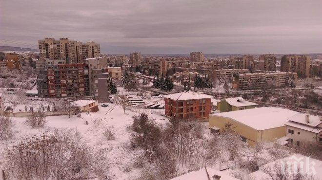 Снегът в старозагорско не създаде сериозни проблеми