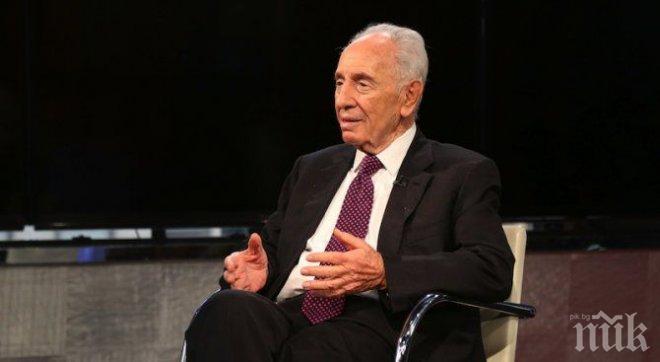 Шимон Перес беше изписан от болницата 