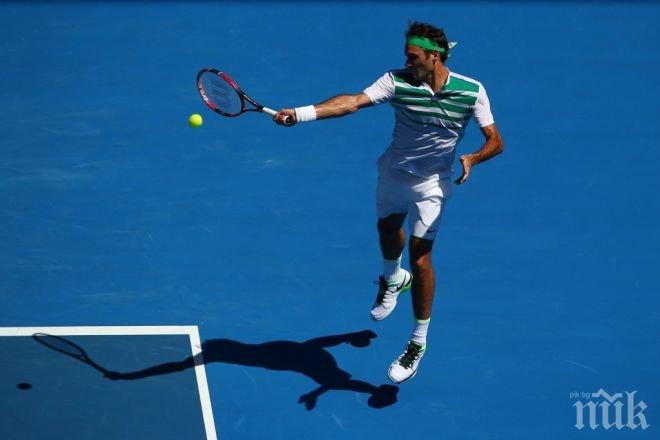 Федерер се разправи с Долгополов и очаква Гришо в трети кръг