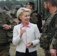 Урсула фон дер Лайен се срещна с участващи в сирийската мисия германски войници