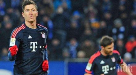 байерн пречупи хамбургер дубъл левандовски