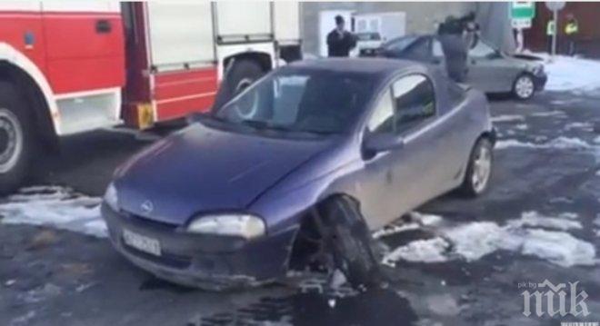 ЕКСКЛУЗИВНО! Вижте последиците от верижното меле в тунела на магистрала „Струма” (снимки и видео)