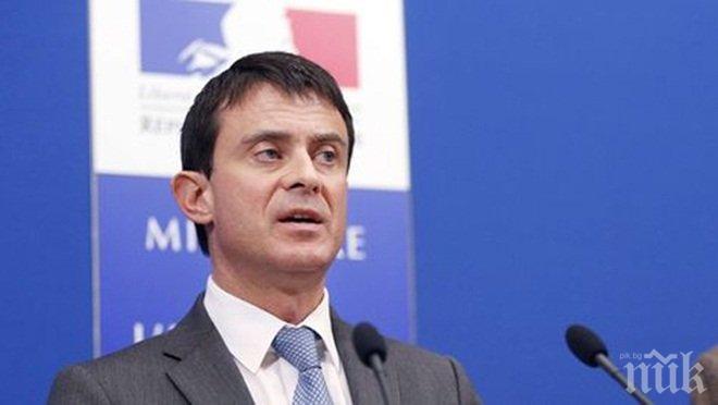 Френският премиер: Миграционната криза в Европа излага на риск Европейския съюз
