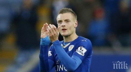 лестър отново върха разгром стоук сити