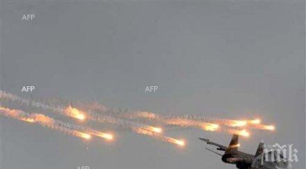 водената сащ коалиция ислямска държава нанесла въздушни удара сирия ирак