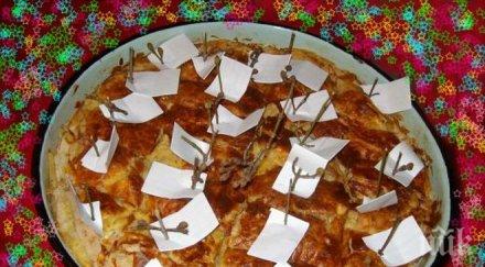 пик приветстват гостите летище варна огромна баница