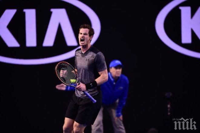 Анди Мъри разби на пух и прах австралийските мечти в Мелбърн