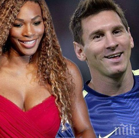 Световната номер 1 Серина хвърли око на Меси
