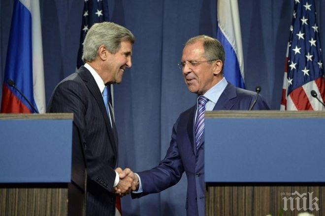 Лавров и Кери обсъдили мирните преговори за Сирия
