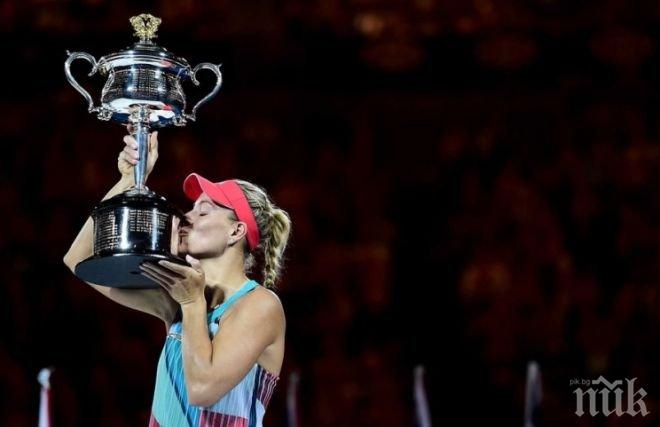 Сензацията на Аустрелиън Оупън Анжелик Кербер се изкъпа в студените води на Яра