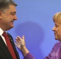Порошенко оцени положително резултатите от разговорите с Меркел