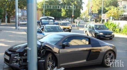 почерпен джигит отнесе стълб колата русе