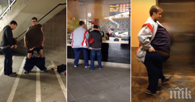 Най-добри приятели измислят брилянтен начин да се промъкнат незабелязано в киното! Аз съм в страхопочитание!