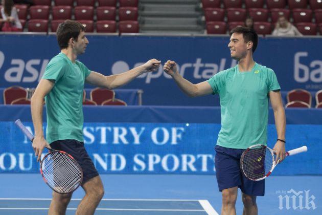 Кузманов и Лазов за малко да сътворят страхотен обрат на София Оупън