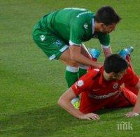 Лудогорец не успя да победи седмия в Чехия