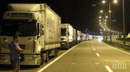 опашката камиони границата гърция българия достига километра