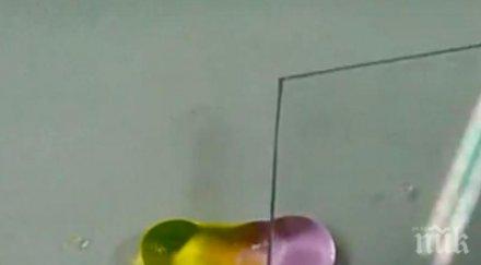 нанопокритие позволява режем вода пластелин