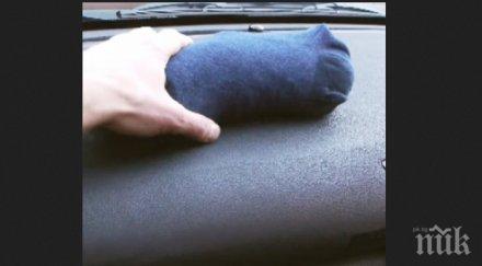 гениалният трик подлуди шофьорите повярваш постави пясък котешка тоалетна