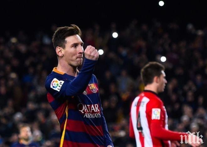 Барса надхвърли 100 гола през сезона, Меси в клуб 500
