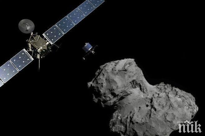 Кометата на Rosetta се състои изцяло от пореста смес от прах и лед
