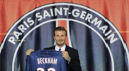 дейвид бекъм натиска титуляр пари сен жермен