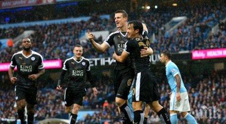 лестър води сити полувремето