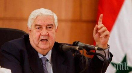 режимът сирия предупреди предприеме действие наземна агресия