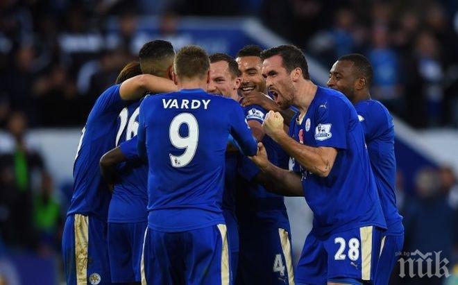 Сензацията Лестър няма спиране! Лисиците се разправиха със Сити насред Етихад - 3:1!   
