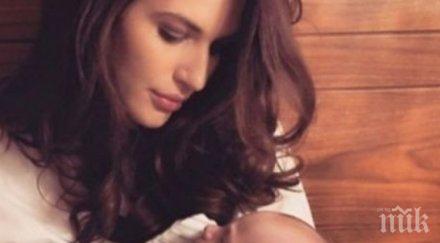 кого бебето манекенката кристина милева снимка