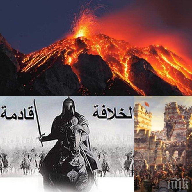 ЕКСКЛУЗИВНО! Историци разкриха: Три вулкана са заличили Византия! Вижте как се е появил халифата