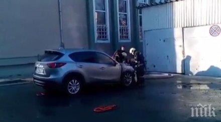 първо пик запалената кола студентски град ректора университета телекомуникации пощи зрелищно видео