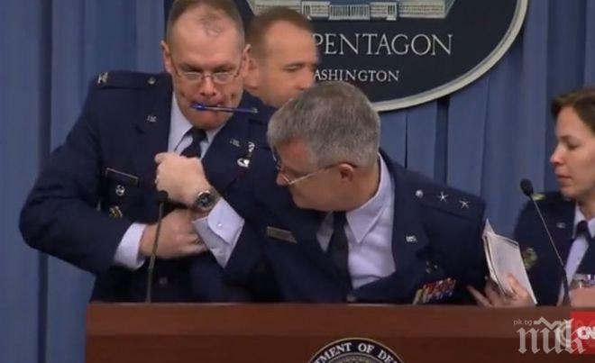 Американски генерал припадна на пресконференция, докато говореше за финансирането на F-35