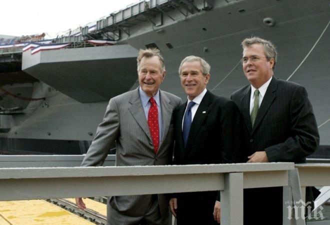 Джордж Буш дава рамо на брат си за президентски кандидат