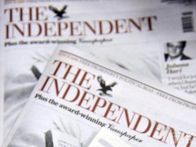 Британският вестник „Индипендънт спира да излиза на хартия