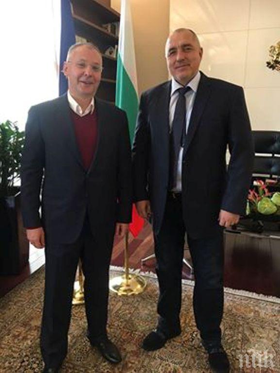 Борисов след срещата със Станишев: Смятам за правилно лидерите на големите партии да са единни по важните теми