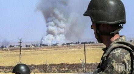 турция продължава обстрелва артилерия съседна територия