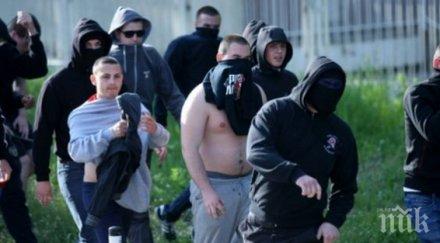 кърваво меле фенове левски цска