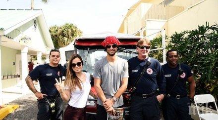 гришо маскира карибски пират снима пожарникари снимки