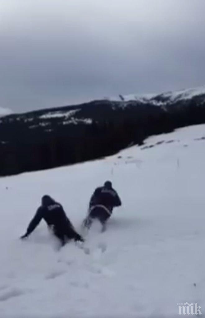 Пулев и Джак Кулкай се гонят в снега на Белмекен (видео)
