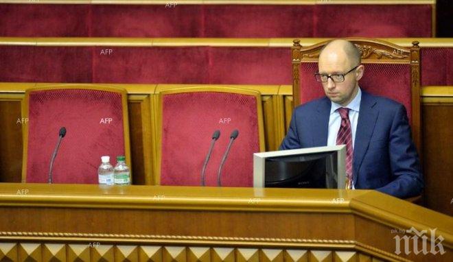 Яценюк: Политическата криза в Украйна е изкуствено създадена
