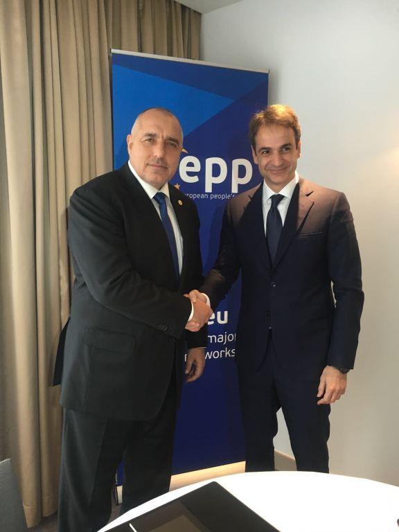 Борисов се срещна с председателя на гръцката партия Нова демокрация 